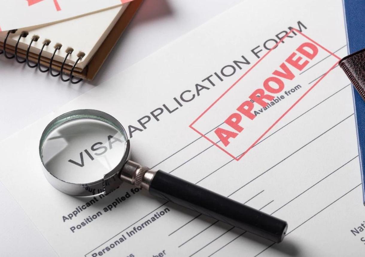Visa application form composition