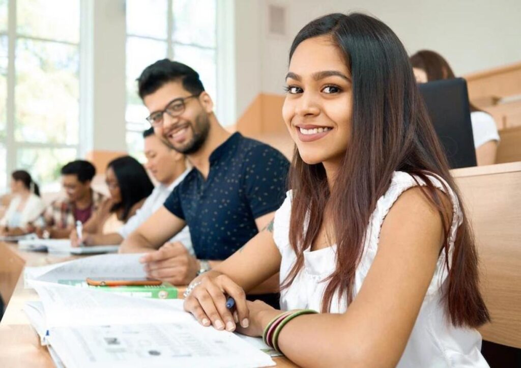 students preparing for exams